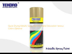 Peinture de jet métallique à séchage rapide pour diverses couleurs de décoration en métal facultatives