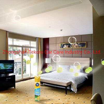 Tekoro Air Freshener Aerosol Spray avec parfum naturel pour une utilisation polyvalente et certifié CE, RoHS, SGS, GMP