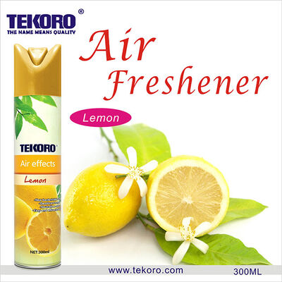 Tekoro Natural Fragrance Air Freshener Home Aerosol Spray avec certification CE, RoHS, SGS, GMP dans une capacité de 250 ml ou 300 ml