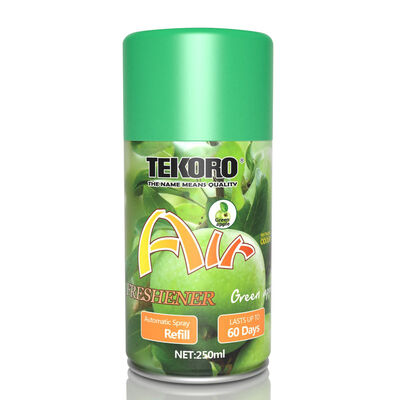 Tekoro Green Apple Flavour Air Freshener Automatique de remplissage par pulvérisation avec certification CE, RoHS, SGS, GMP et capacité ≥ 200 ml