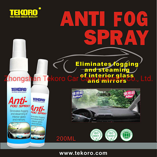 Tekoro Anti Mist Spray élimine la condensation intérieure Rapide et simple à utiliser avec un brouillard intérieur réduit pour les rétroviseurs de voiture et les rétroviseurs de salle de bain