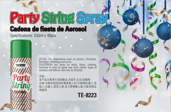 200 ml de Silly String Spray pour les fêtes de Noël